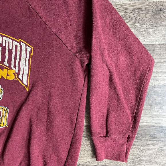 VTG Washington Redskins Sweatshirt Fits Large Raglan NFL Football Champion 1980s - Picture 4 of 16